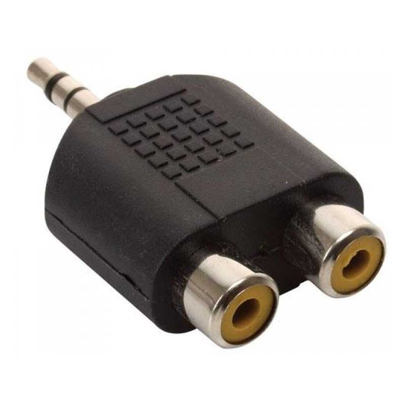 Ficha Adaptador Mini Plug Stereo 3.5 A 2 Jack Rca Artekit $795.00