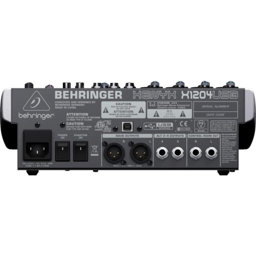 Consola Behringer Xenyx X1204 Usb 6 Canales Mixer Efecto Fx 5 D 12635 MLA20063083991 032014 F