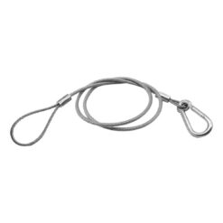 Linga De Seguridad 4mm Cable Acero Iluminacion 25kg 85cm