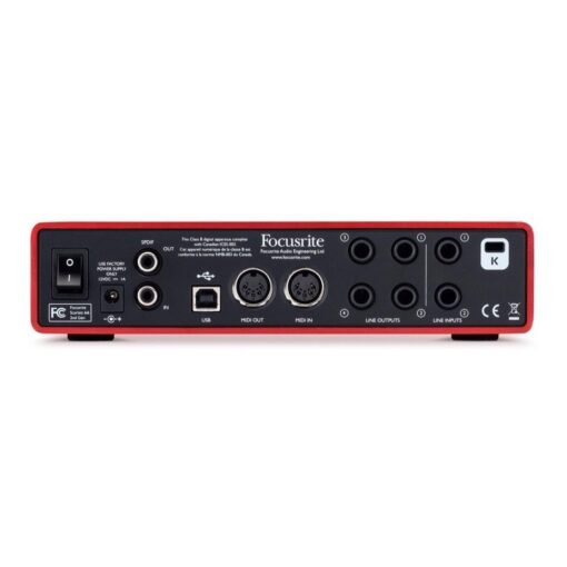 Focusrite Scarlett 6i6 Placa De Audio Usb Grabacion 2da Gen 5 D 681949 MLA31913600384 082019 F