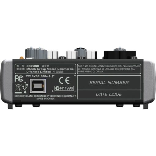 Consola Behringer Xenyx 302 Usb 2 Canales Mixer Estudio 5 D 730046 MLA31899554586 082019 F