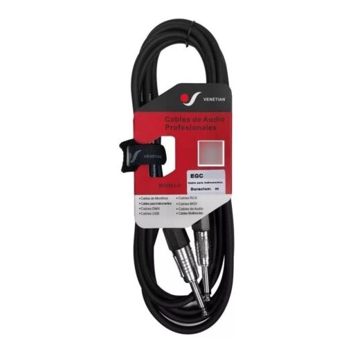 4 Cable Plug Mono 6m Venetian Egc Instrumento Bajo Guitarra 5 D 733129 MLA70392351326 072023 F