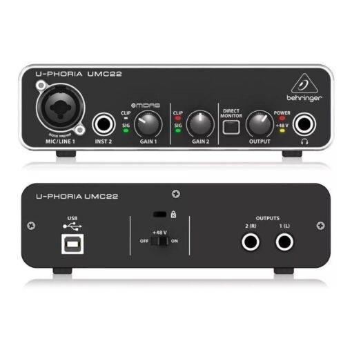 Kit Grabación Behringer Umc22 C1 Microfono Condenser Antipop 6 D 756685 MLA41585976465 042020 F