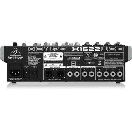 Consola Behringer Xenyx X1622 Usb 12 Canales Mixer Efecto Fx 5 D 774691 MLA31901751968 082019 F