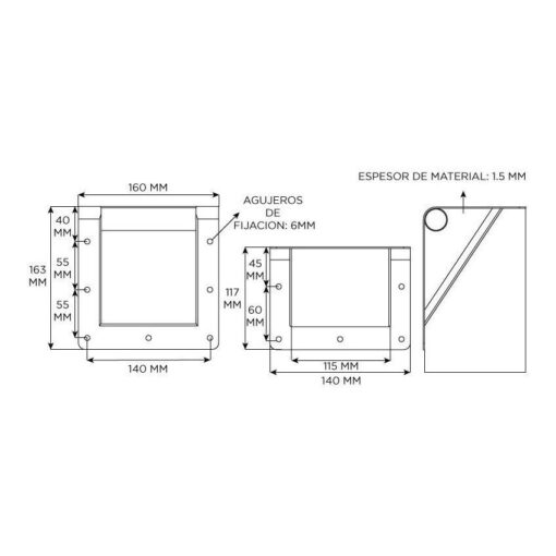 Manija Metalica 90° Bafle Parlante Xpro M133 Angulo Barra 4 D 791943 MLA50224286773 062022 F