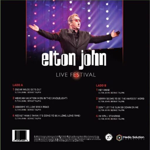 Vinilo Lp Elton John Live Festival Nuevo Original Sellado 4 D 821427 MLA43202177980 082020 F
