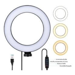 Alternative view of Aro De Luz Venetian Yg 01b Soporte Usb Selfie Stream Tik Tok