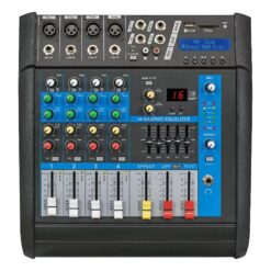 Consola Potenciada Moon Pm402 4 Canales 200 Watts Mixer