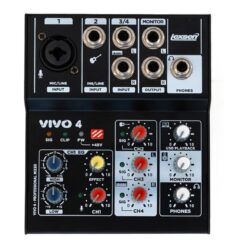 Consola Mixer Lexsen Vivo 4 Canales Usb Interface Pc Mac