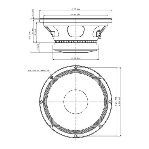 Parlante 12 Pulgadas 18 Sound 12mb600 450 W Midbass Ferrite 7 D 898375 MLA40404407269 012020 F