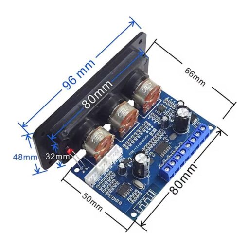 Modulo Amplificador Para Monitor Potenciado 100w Bluetooth 5 D 911028 MLA78417565953 082024 F