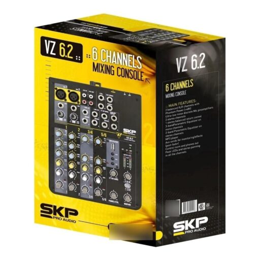 Consola De Sonido Skp Vz-6.2 6 Canales Usb Mixer Phantom 6 D 948702 MLA70259442874 072023 F