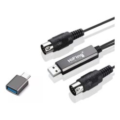 Cable Interface Midi Usb Macho 5 Pines 2m Pc Smartphone