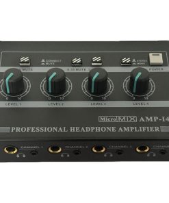 Amplificador De Auriculares De 4 Canales 3,5 Plug Rca Mute