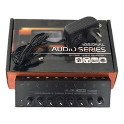 Amplificador De Auricular De 8 Canales Estereo Metalico 220v
