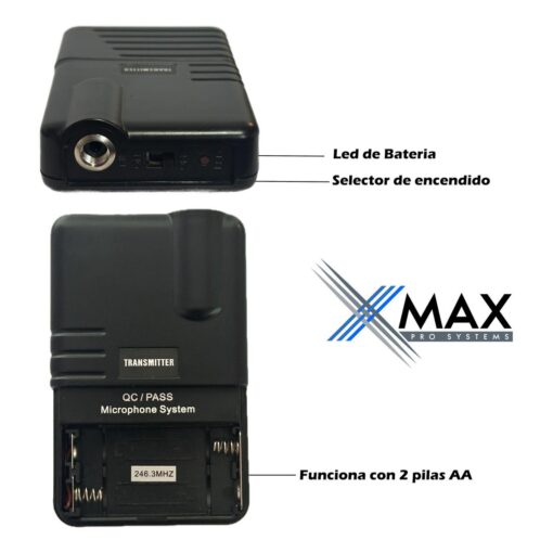 Microfono Inalambrico Xmax Doble Vincha Uhf Profesional Dual 6 D 770390 MLA84038977361 042025 F