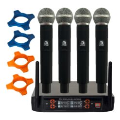 Microfono Inalambrico Xmax Kit 4 De Mano Uhf Profesional