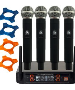 Microfono Inalambrico Xmax Kit 4 De Mano Uhf Profesional