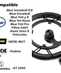 Alternative view of Shock Mount Para Blue Yety Pro Snowball Soporte Sm7b Podmic