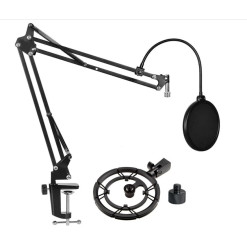 Brazo Antipop Shock Mount Soporte Para Blue Yety Sm7b Podmic