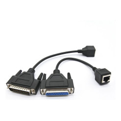 Cable Ilda Kit 2 Adaptadores Rj45 A Db25 Macho Hembra Laser