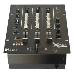 Alternative view of Mixer Dj M4 Black Xmax 4 Canales Bluetooth Usb Consola Phono