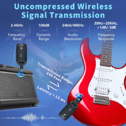 Alternative view of Transmisor Receptor Para Guitarra Inalambrico Xmax A9 Bajo