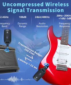 Alternative view of Transmisor Receptor Para Guitarra Inalambrico Xmax A9 Bajo