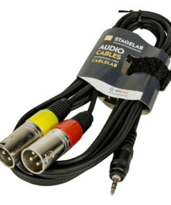Cable Stagelab Clm Mpxm2 Mini Plug A 2 Xlr Macho 2 Metros 4 D 606759 MLA88984885983 072025 F