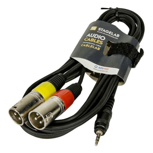 Cable Stagelab Clm Mpxm2 Mini Plug A 2 Xlr Macho 2 Metros 4 D 606759 MLA88984885983 072025 F 510x518 sqt
