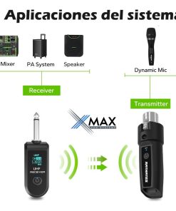 Alternative view of Transmisor Inalambrico Xmax Uhf Para Microfono De Mano 50m
