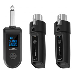 Transmisor Inalambrico Xmax Uhf Para 2 Microfono De Mano 50m