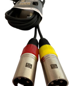 Cable Stagelab Clm Mpxm2 Mini Plug A 2 Xlr Macho 2 Metros 5 D 675932 MLA88634338374 072025 F