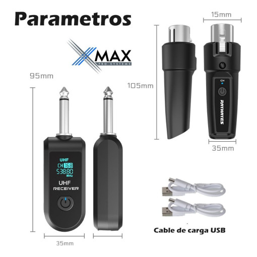 Transmisor Inalambrico Xmax Uhf Para 2 Microfono De Mano 50m 6 D 679453 MLA88501692934 072025 F 510x525 sqt