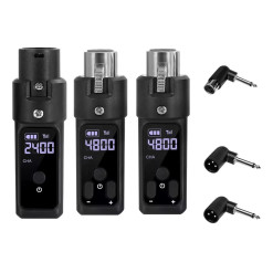 Transmisor Y Receptor Audio Uhf Xlr +48v Inalambrico Mic Pa