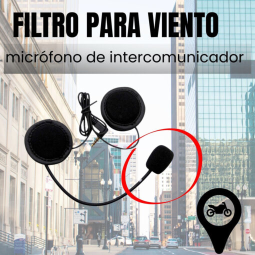 Filtro Para Viento Antipop Microfono Casco Intercomunicador 8 D 822762 MLA89391679673 082025 F