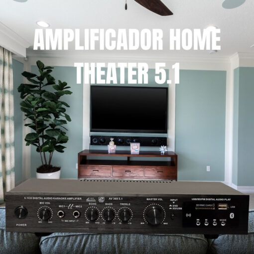 Amplificador Xmax 5.1 Subwoofer Home Theater Bluetooth Fm 11 D 884478 MLA89900390357 082025 F