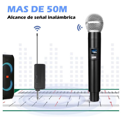 Micrófono Inalambrico Xmax Recargable Uhf Karaoke Mano 50m 7 D 989865 MLA88850925927 072025 F 510x533 sqt