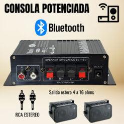 Alternative view of Consola Potenciada Xmax Bluetooth 2 Canales Stereo Hi Fi 40w