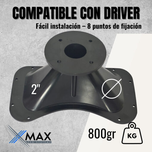 Bocina Xmax Bc2 Para Driver De 2 Pulgada Corneta Trompa Abs 8 D 607536 MLA91217754367 082025 F