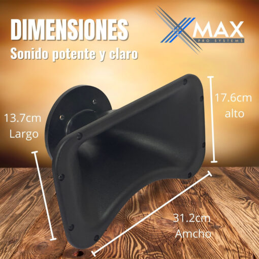 Bocina Xmax Bc2 Para Driver De 2 Pulgada Corneta Trompa Abs 9 D 803980 MLA90828185292 082025 F