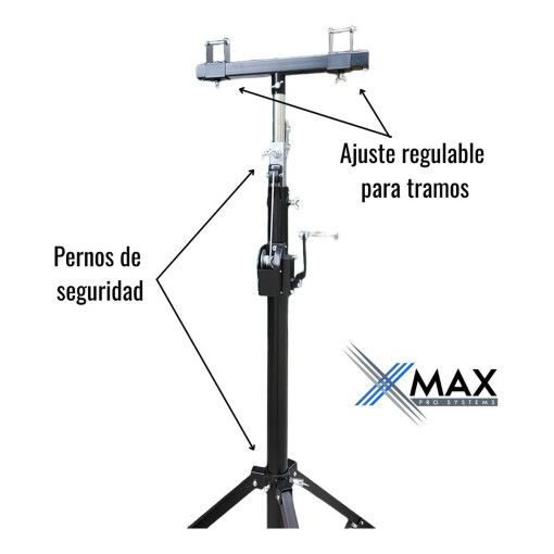Tripode Con Malacate Xmax 4metros 80kg Para Tramos Torre Dj 7 D 617664 MLA98890571437 112025 F 510x578 sqt