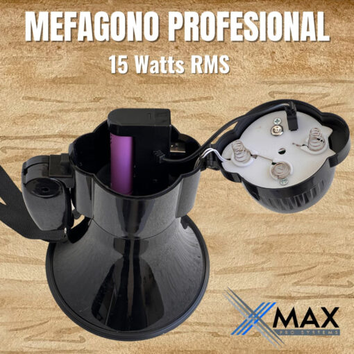 Megafono Xmax 15watts 200m Bateria Recargable Sirena Pro 10 D 632865 MLA98523661356 112025 F