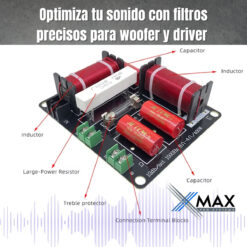 Ofertas 147 Alternative view of Divisor De Frecuencia Xmax 2 Vias Crossover Pasivo C Fusible