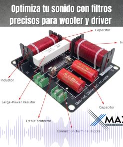 Alternative view of Divisor De Frecuencia Xmax 2 Vias Crossover Pasivo C Fusible
