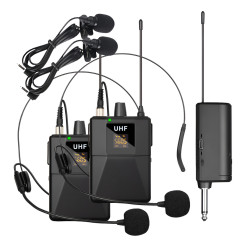 2 Microfono De Vincha Xmax Inalambrico Headset Corbatero Uhf