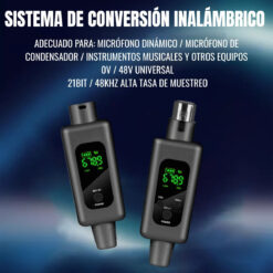 Alternative view of Transmisor Inalambrico Xmax Uhf 50m Microfono Condenser 48v
