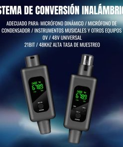 Alternative view of Transmisor Inalambrico Xmax Uhf 50m Microfono Condenser 48v