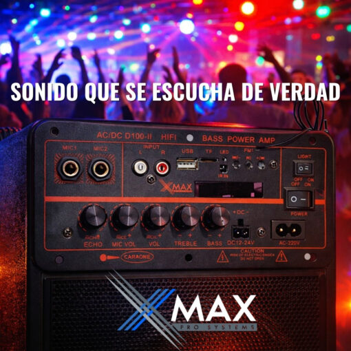Modulo Amplificador Xmax Para Bafle 200w Bluetooth 220v 12v 14 D 732247 MLA102666710107 122025 F