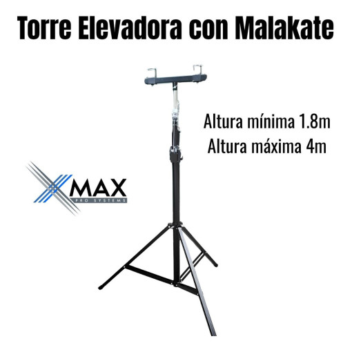 Tripode Con Malacate Xmax 4metros 80kg Para Tramos Torre Dj 9 D 742071 MLA98416117526 112025 F 510x516 sqt